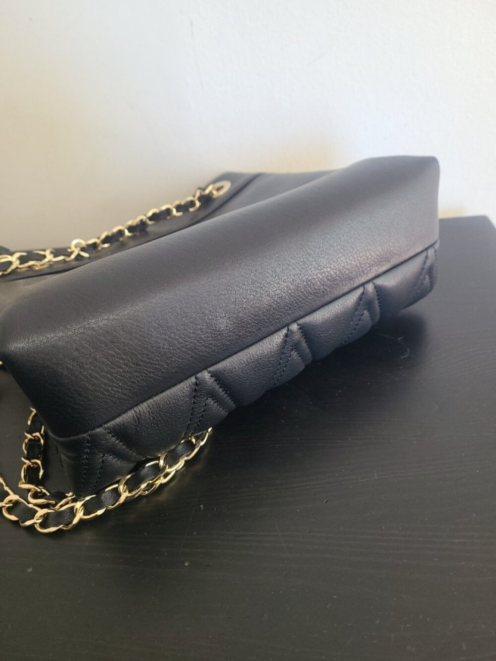 Mario Valentino Rita Quilted Leather Shoulder Bag Black - Picture 4 of 9